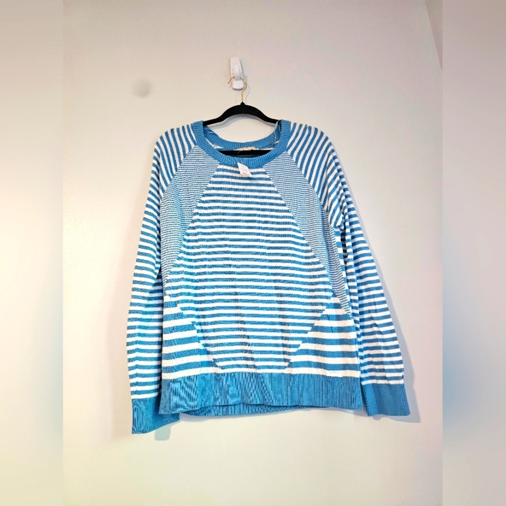 Blue & White Striped Michael Kors Sweater